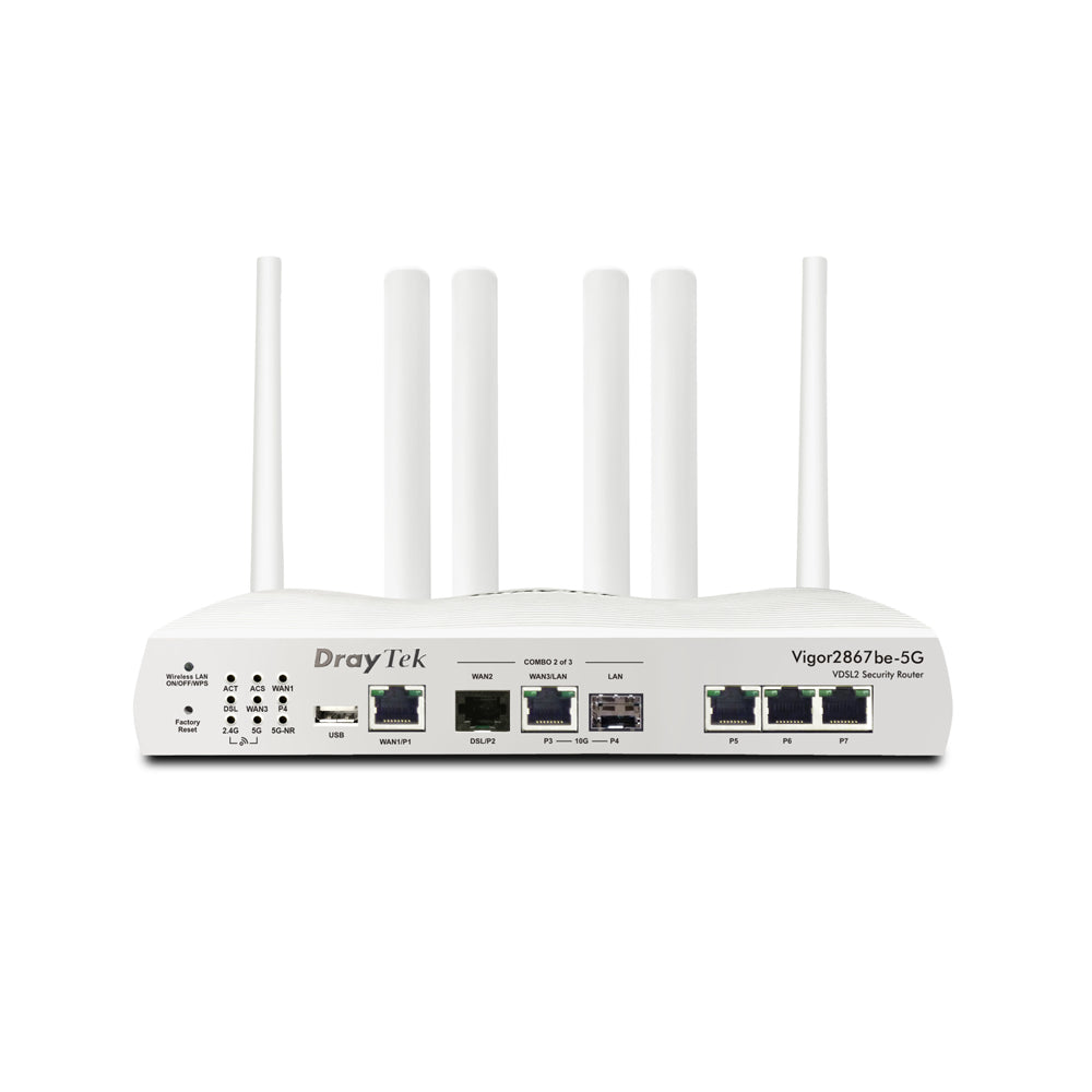 DrayTek Vigor 2867BE-5G Wi-Fi 7 Multi-WAN 5G Router | V2867BE-5G-K