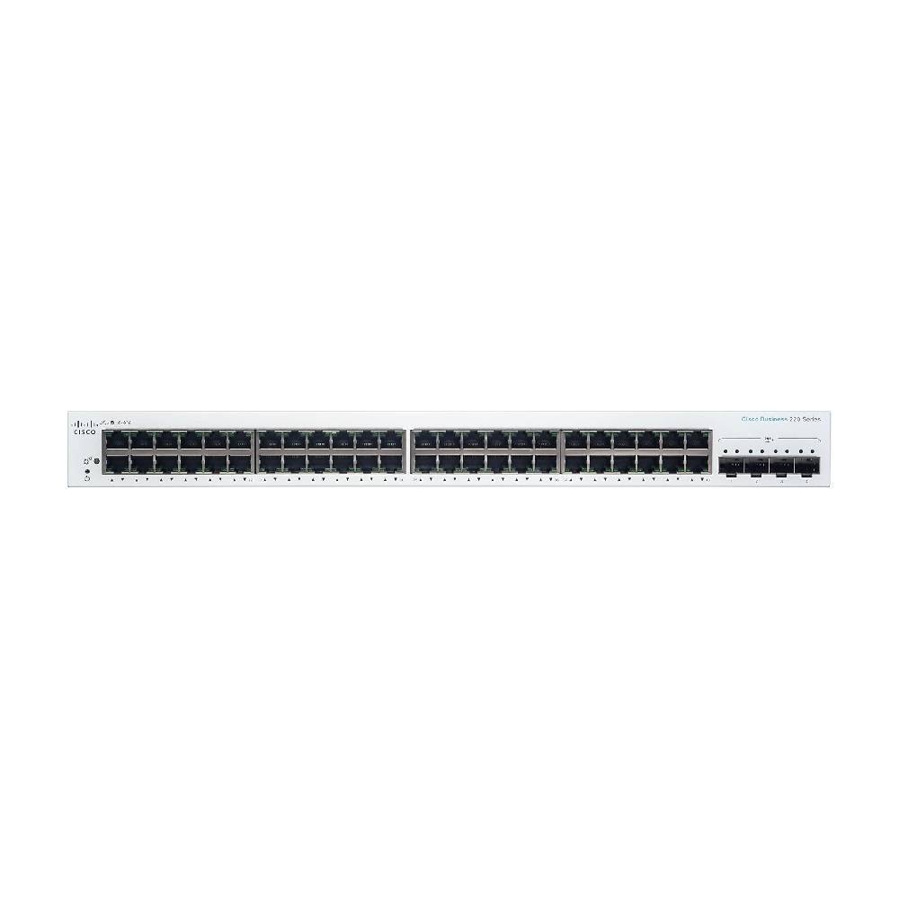 Cisco CBS220 48 - Port Smart Managed Gigabit Switch + 4 x SFP+ | CBS220 - 48T - 4X - UK - Network Warehouse