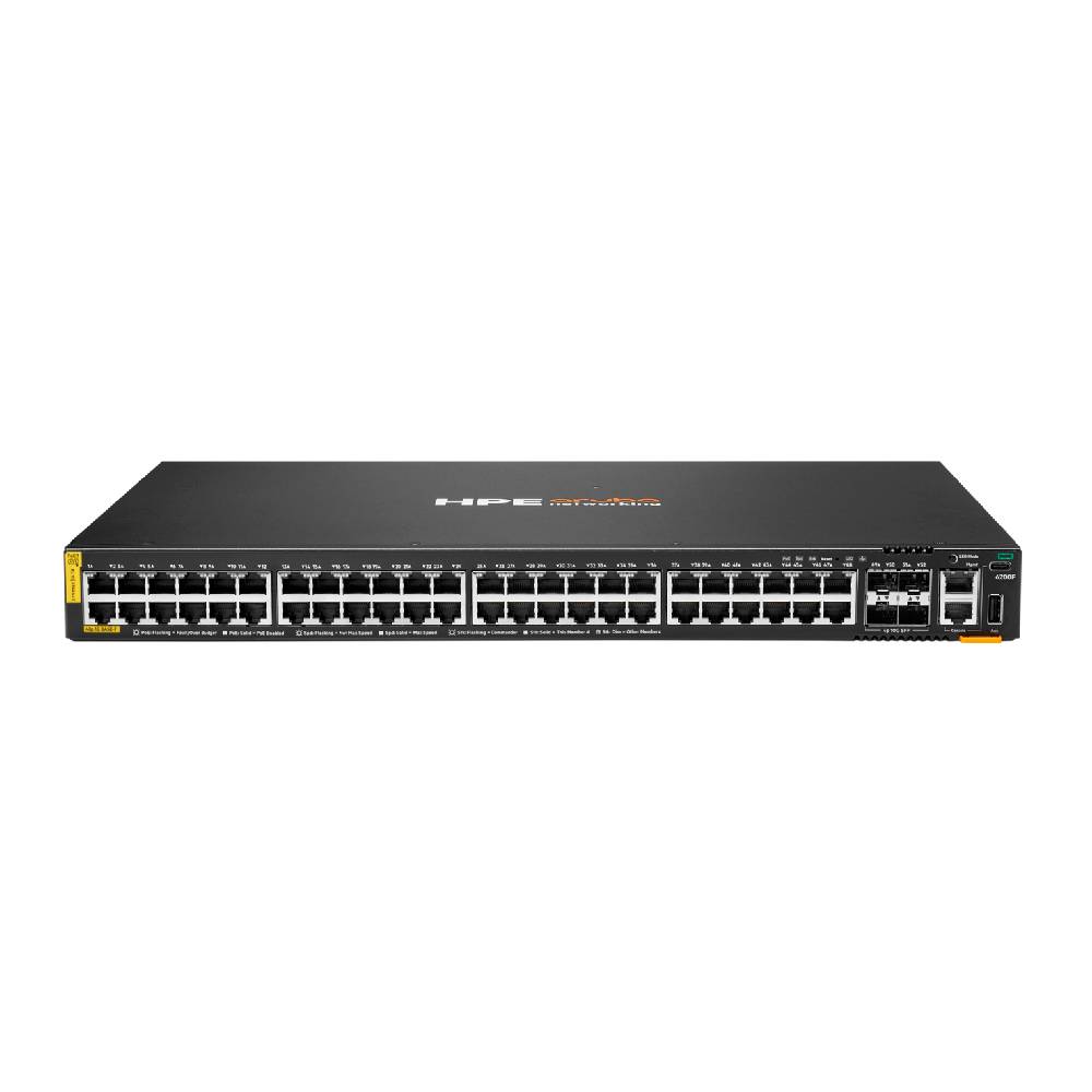 HPE Aruba CX 6200F 48G Class 4 PoE 4SFP+ 370W Switch | JL727B - Network Warehouse