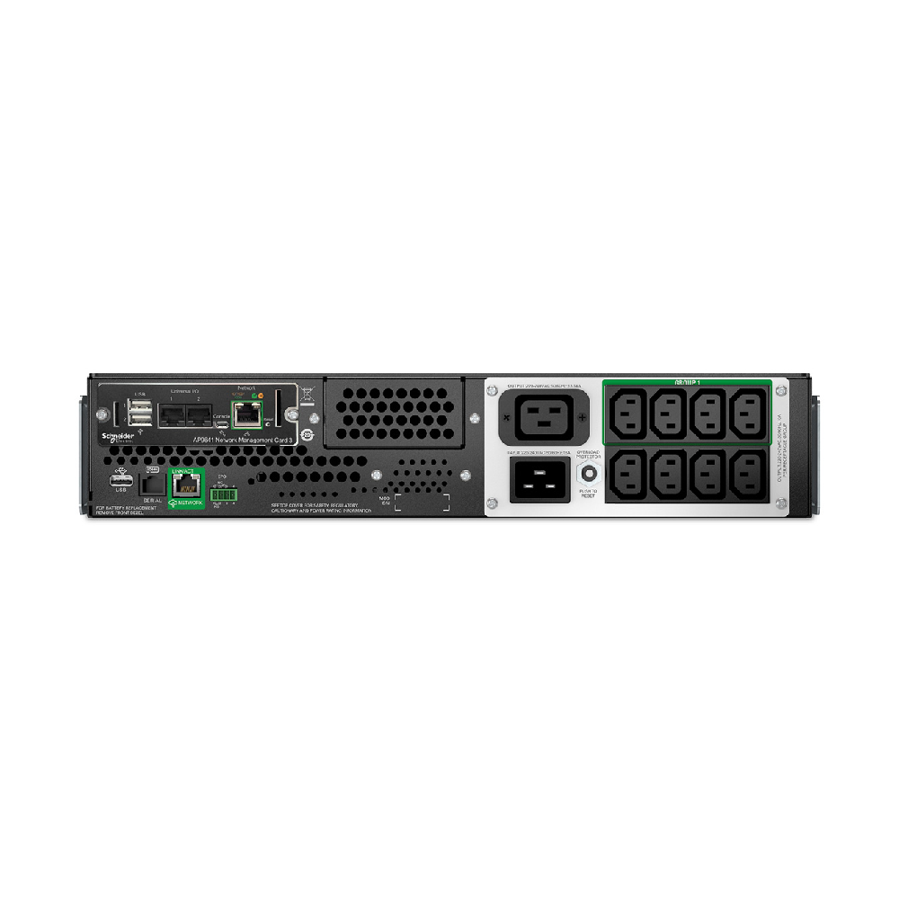 APC Smart-UPS Line Interactive 2200VA, Lithium-ion, Rack, 2U | SMTL2200RMI2UCNC