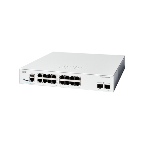 Cisco Catalyst 1300 16-Port Gigabit Switch + 2 x SFP | C1300-16T-2G