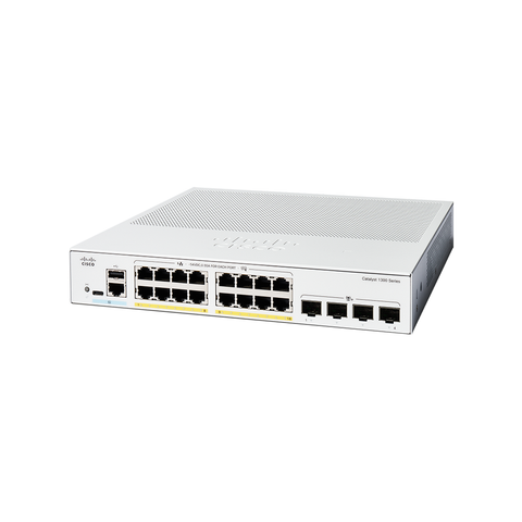 Cisco Catalyst 1300 16-Port PoE+ Gigabit Switch + 4x SFP+ | C1300-16P-4X