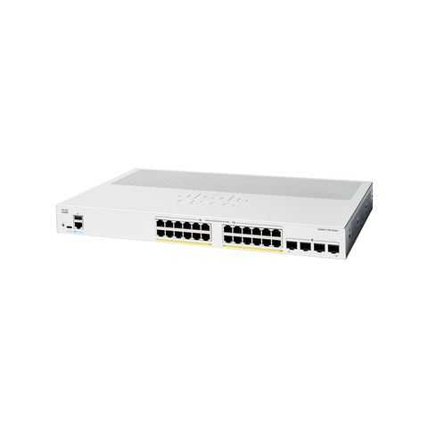 Cisco Catalyst 1300 24-Port PoE+ Gigabit Switch + 4x SFP | C1300-24P-4G