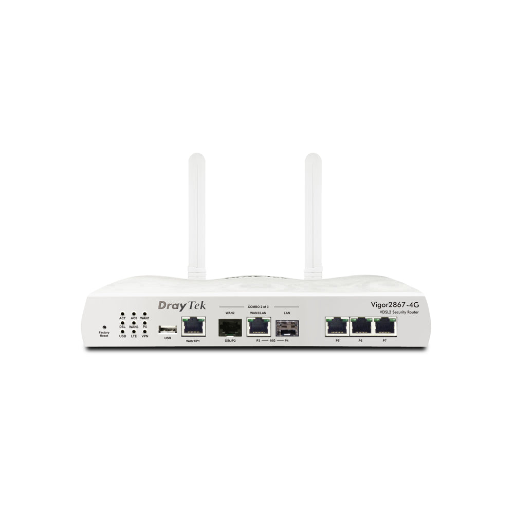 DrayTek Vigor 2867-4G Multi-WAN 4G LTE Router | V2867-4G-K