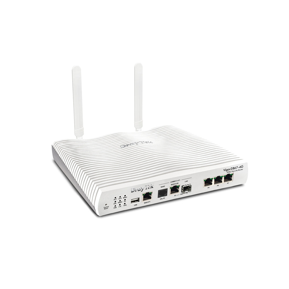 DrayTek Vigor 2867-4G Multi-WAN 4G LTE Router | V2867-4G-K