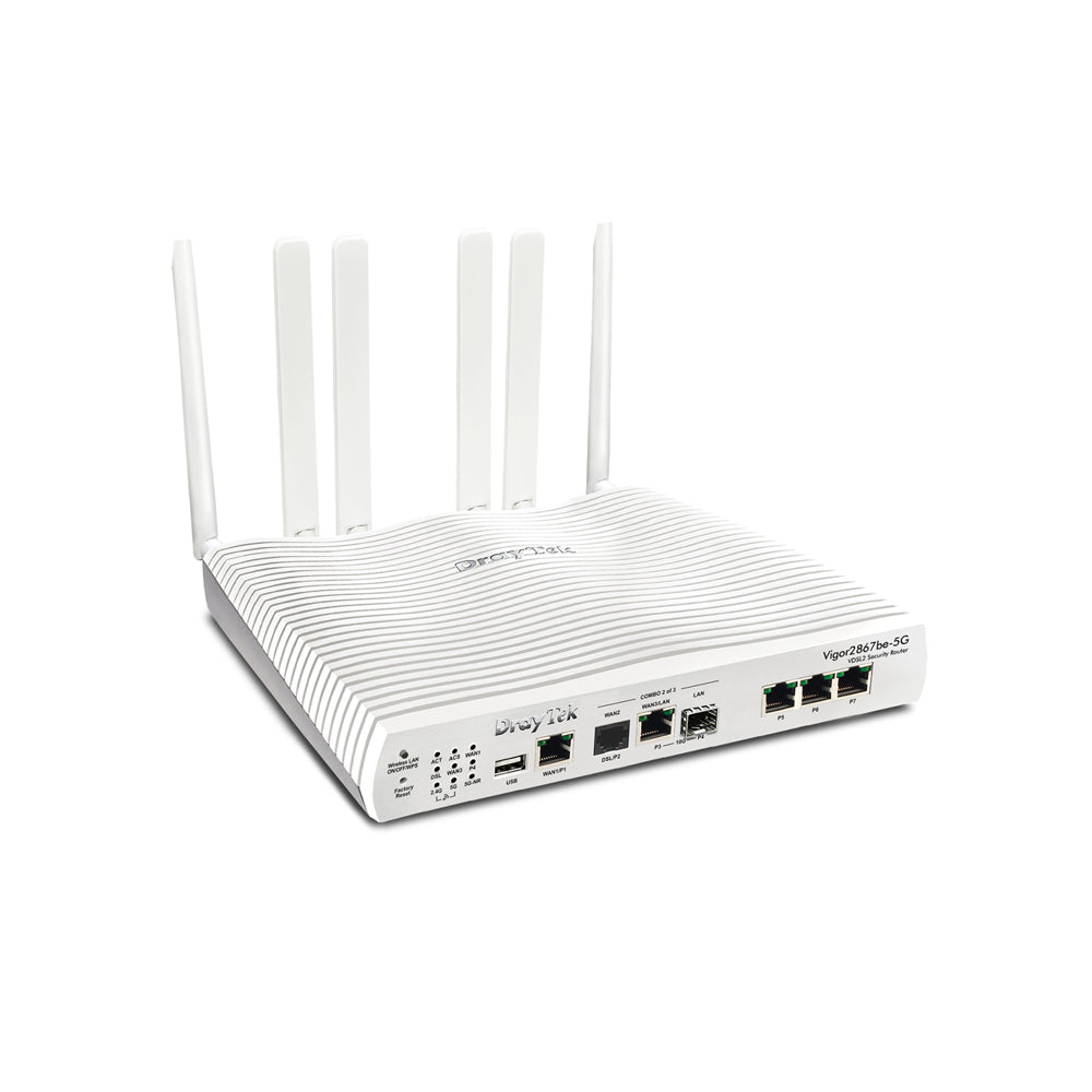 DrayTek Vigor 2867BE-5G Wi-Fi 7 Multi-WAN 5G Router | V2867BE-5G-K