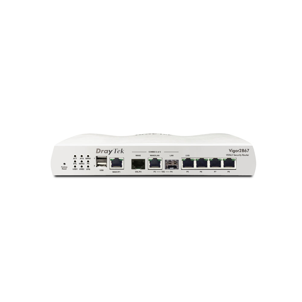 DrayTek Vigor BE7200 Wi-Fi 7 Multi-WAN VDSL & FTTP Router | V2867BE-K
