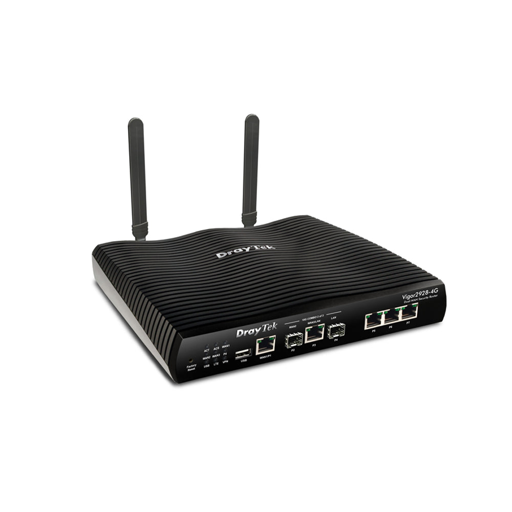 DrayTek Vigor 2928-4G 10GbE Multi-WAN 4G LTE Router | V2928-4G-K