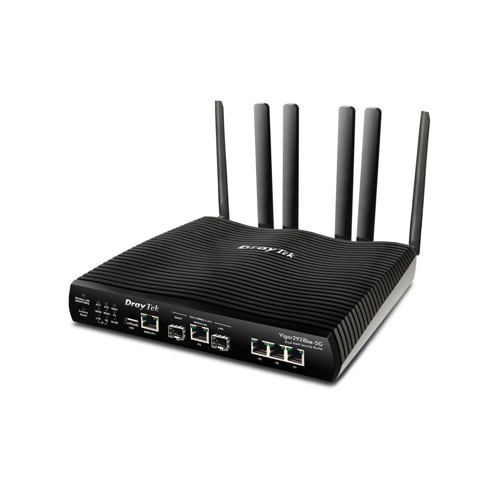 DrayTek Vigor 2928BE-5G Wi-Fi 7 10GbE Multi-WAN 5G Router | V2928BE-5G-K