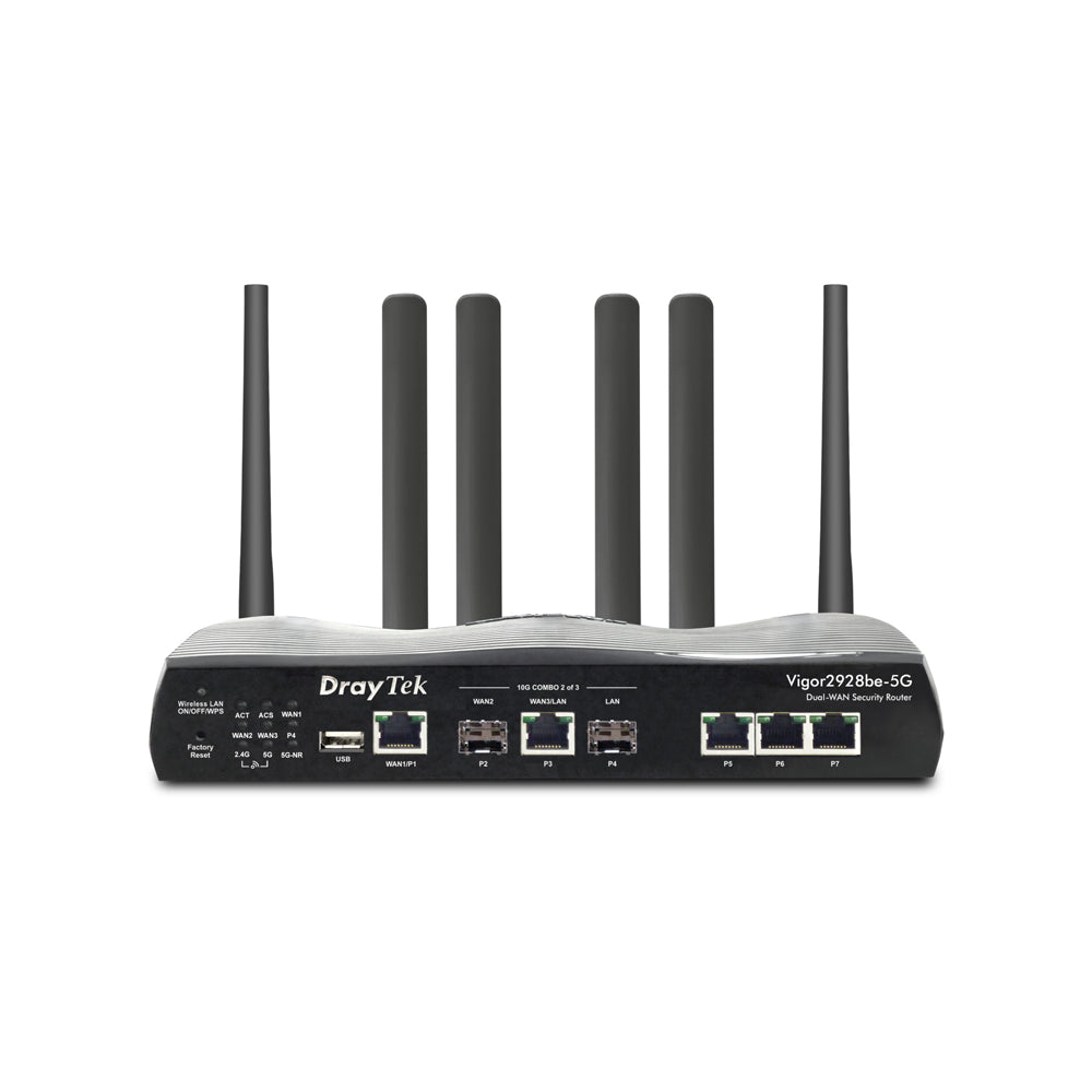 DrayTek Vigor 2928BE-5G Wi-Fi 7 10GbE Multi-WAN 5G Router | V2928BE-5G-K