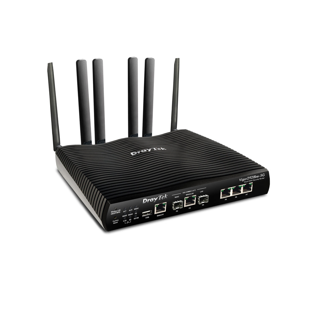 DrayTek Vigor 2928BE-5G Wi-Fi 7 10GbE Multi-WAN 5G Router | V2928BE-5G-K