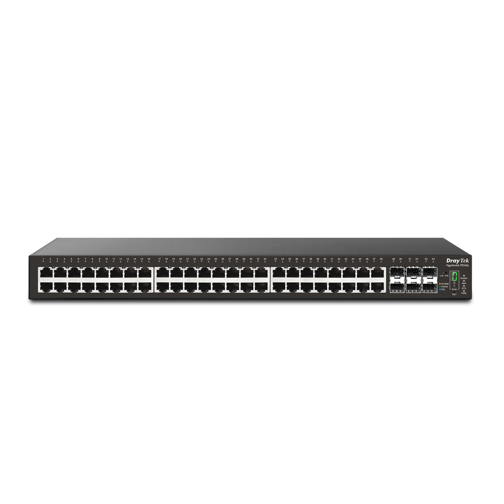 DrayTek VigorSwitch P2542x 54-Port Gigabit PoE+ Switch SFP+ | VSP2542X-K