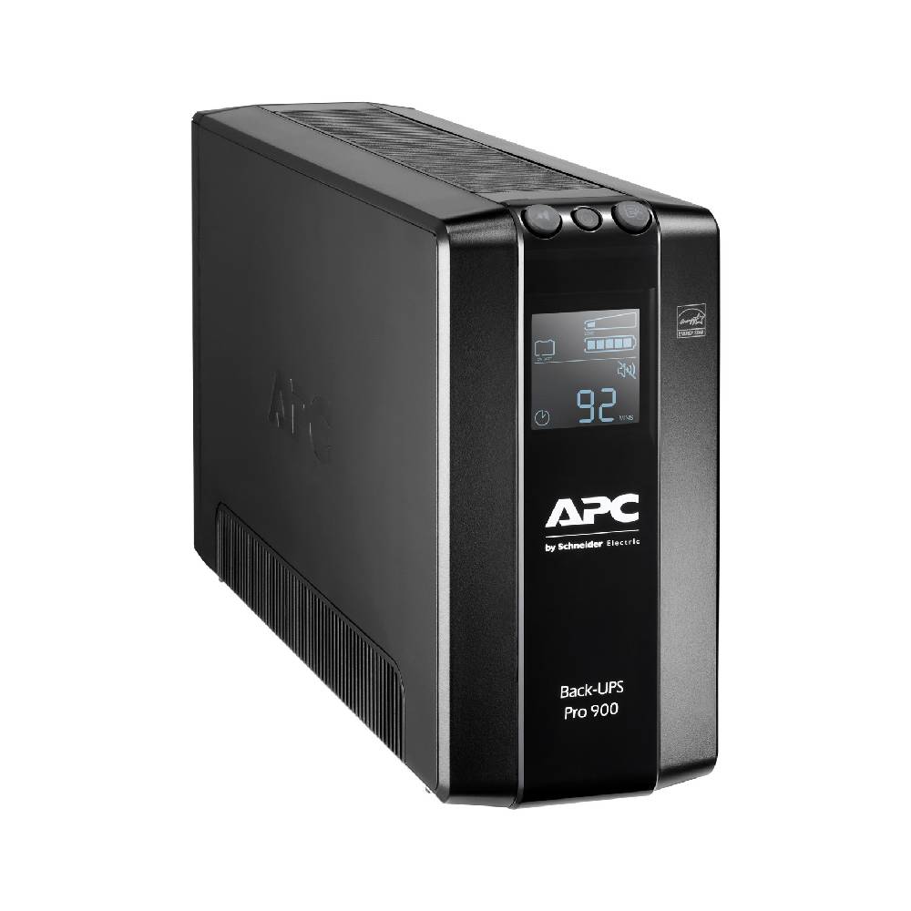 APC Back - UPS Pro, 900VA/540W, Tower, 230V, 6x IEC C13 outlets, AVR, LCD, User Replaceable Battery | BR900MI - Network Warehouse