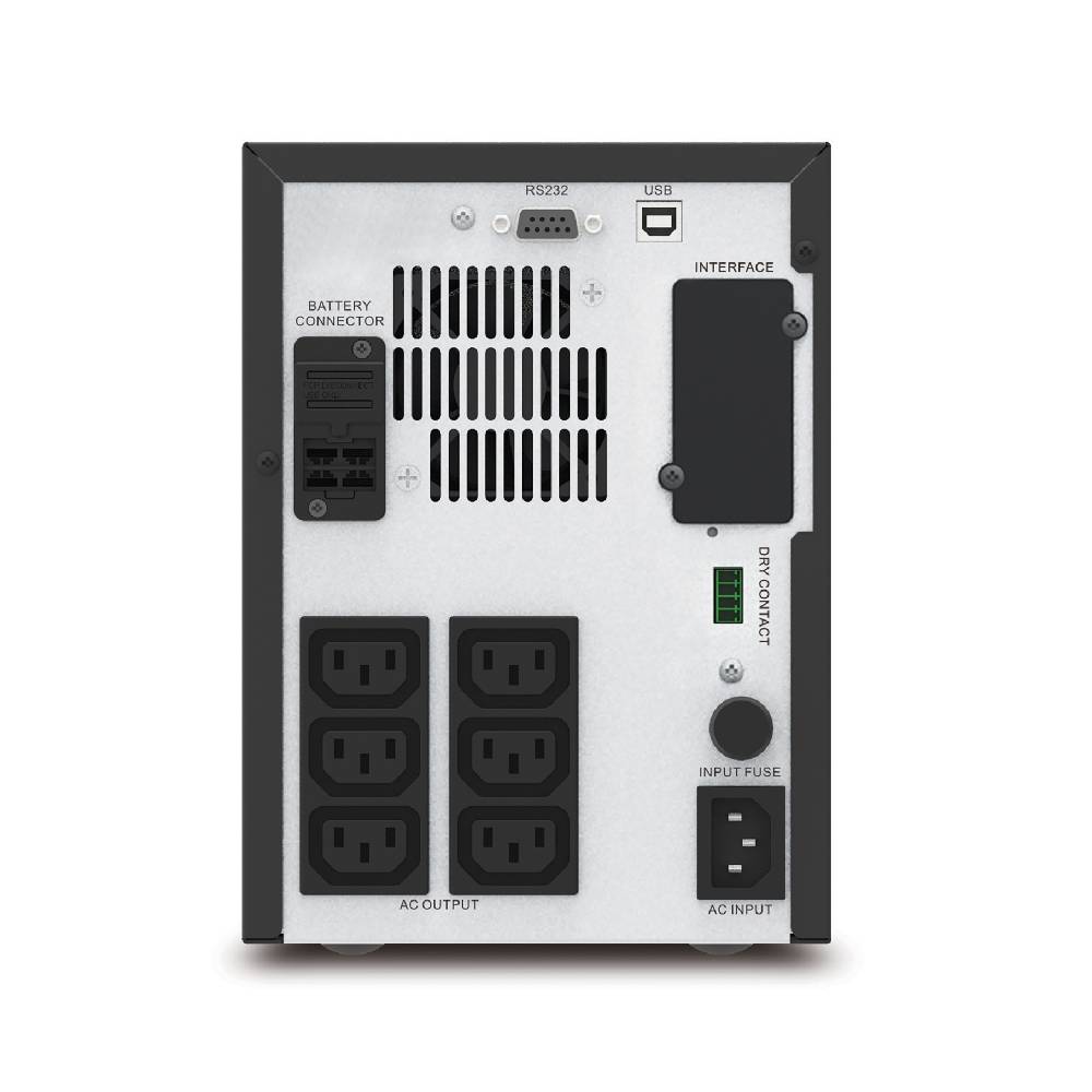 APC Easy UPS 1 Ph Line Interactive, 1500VA, Tower, 230V, 6 IEC C13 outlets, AVR, Dry Contact, LCD, Without Network Card support | SMV1500CAI - Network Warehouse