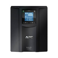 APC Smart - UPS C, Line Interactive, 2000VA, Tower, 230V, 6x IEC C13+1x IEC C19 outlets, USB and Serial communication, AVR, Graphic LCD | SMC2000I - Network Warehouse
