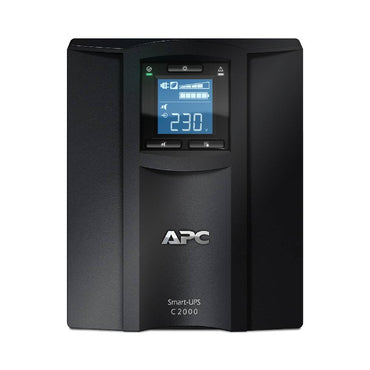 APC Smart - UPS C, Line Interactive, 2000VA, Tower, 230V, 6x IEC C13+1x IEC C19 outlets, USB and Serial communication, AVR, Graphic LCD | SMC2000I - Network Warehouse