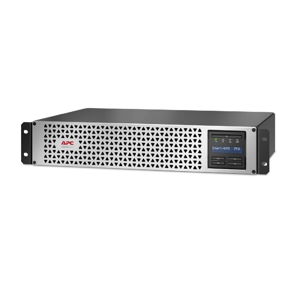 APC Smart - UPS, Line Interactive, 750VA, Lithium - ion, Rack/Tower, 2U, 230V, 6x IEC C13 outlets, SmartConnect Port+SmartSlot, Short Depth, AVR, LCD | SMTL750RMI2UC - Network Warehouse