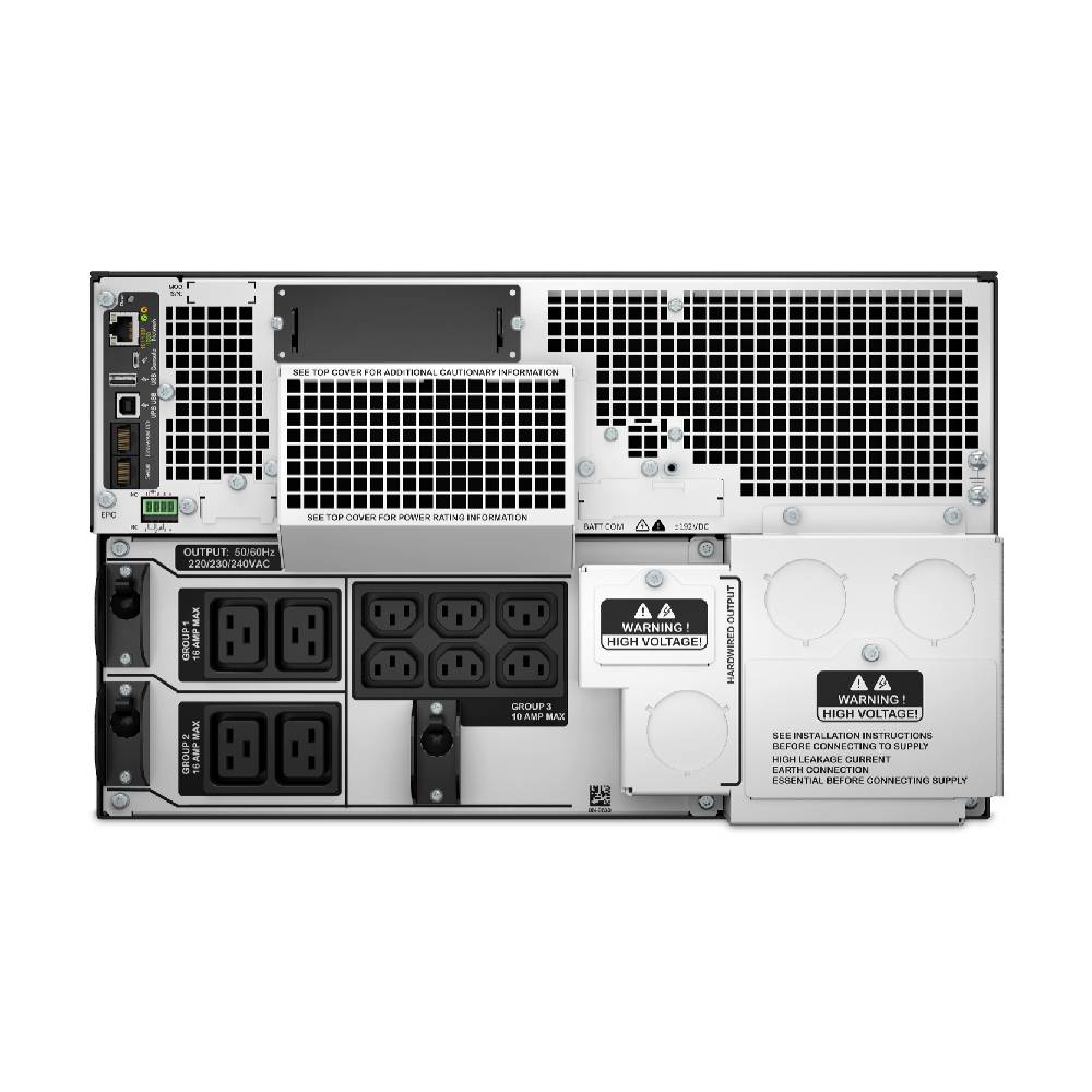 APC Smart - UPS On - Line, 10kVA/10kW, Rackmount 6U, 230V/400V, 6x C13+4x C19 IEC outlets, Network Card+SmartSlot, Extended runtime, W/ rail kit | SRT10KRMXLI - Network Warehouse