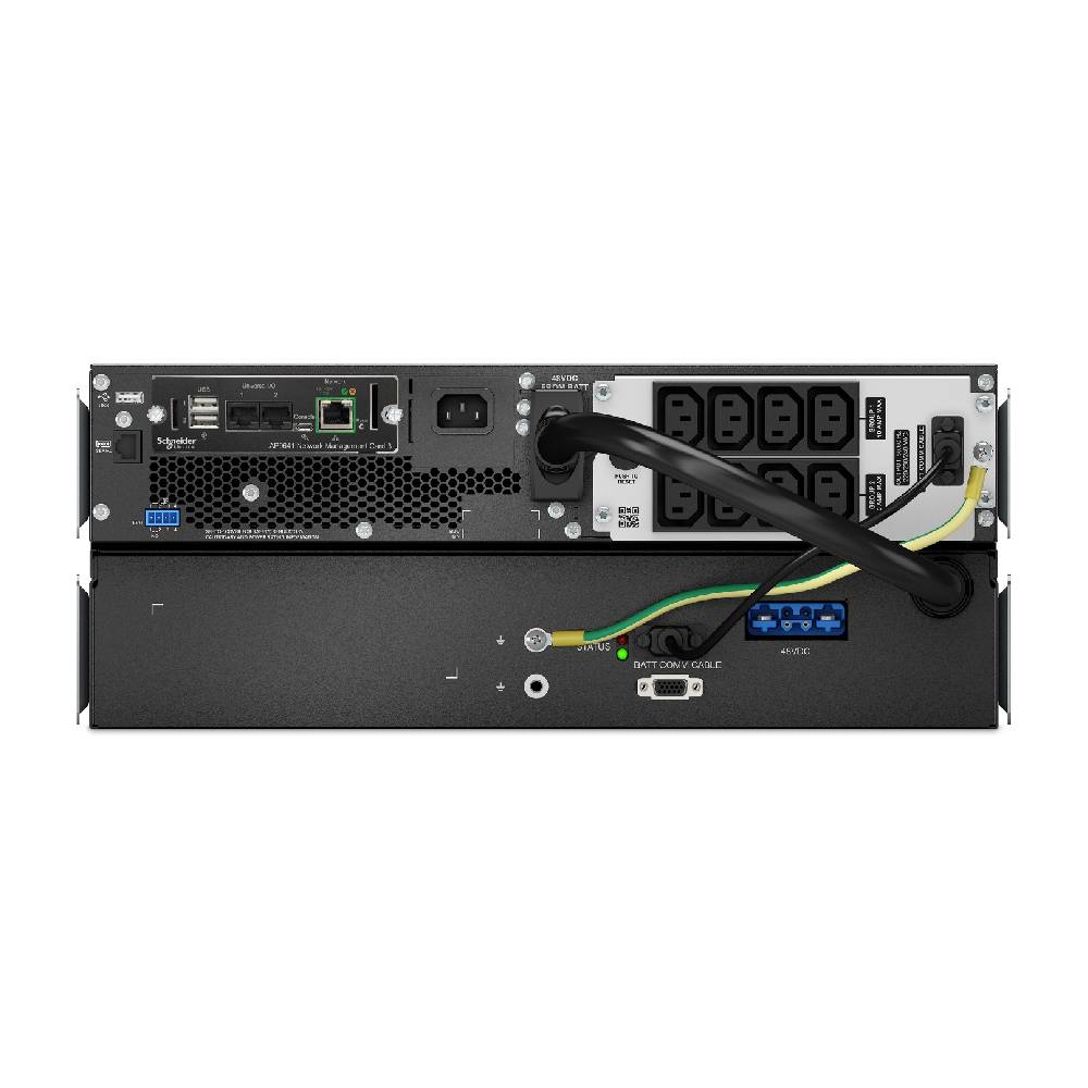 APC Smart - UPS On - Line, 1500VA, Lithium - ion, Rackmount 4U, 230V, 8x C13 IEC outlets, Network Card, Extended long runtime, Rail kit included | SRTL1500RM4UXLI - NC - Network Warehouse