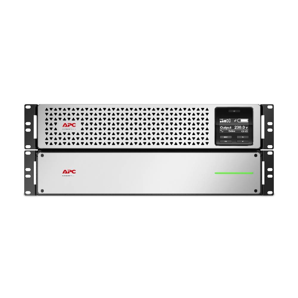 APC Smart - UPS On - Line, 3kVA, Lithium - ion, Rackmount 4U, 230V, 6x C13+2x C19 IEC outlets, SmartSlot, Extended long runtime, Rail kit included | SRTL3000RM4UXLI - Network Warehouse
