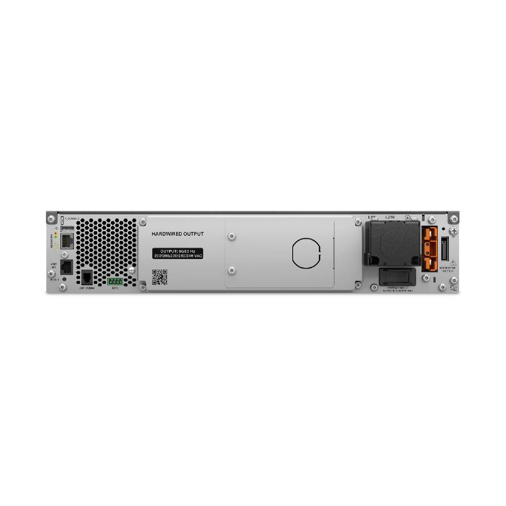 APC Smart - UPS Ultra On - Line, 5000VA, Lithium - ion, Rack/Tower 2U, 230V, Hardwired 3 - Wire Output, Network Card, Extended runtime, W/rail kit | SRTL5KRM2UI - HW - Network Warehouse