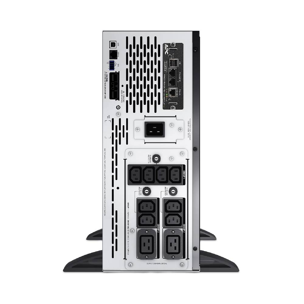 APC Smart - UPS X, Line Interactive, 2200VA, Rack/tower convertible 4U, 208V - 230V, 8x C13+2x C19 IEC, Network card, Extended runtime, Short depth | SMX2200HVNC - Network Warehouse
