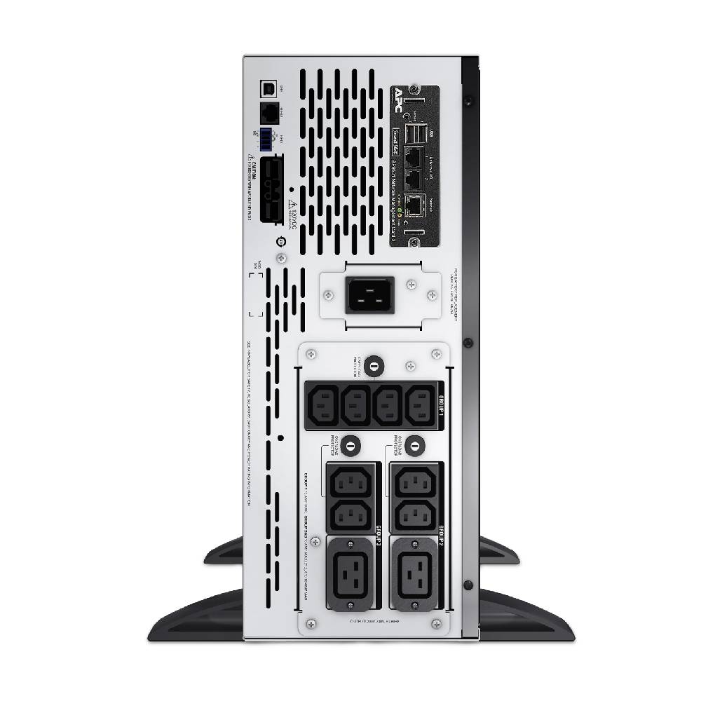 APC Smart - UPS X, Line Interactive, 3000VA, Rack/tower convertible 4U, 208V - 230V, 8x C13+2x C19 IEC, Network card, Extended runtime | SMX3000HVNC - Network Warehouse