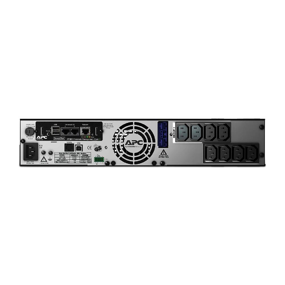 APC Smart - UPS X, Line Interactive, 750VA, Rack/tower convertible 2U, 230V, 8x C13 IEC, Network card, Extended runtime | SMX750INC - Network Warehouse