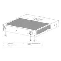 Cisco Catalyst 1000 8 & 16 Port Non PoE Switch Rear View