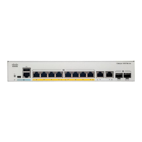 Cisco Catalyst 1000 8 - Port Gigabit PoE+ Switch + 2x Combo Ports | C1000 - 8FP - 2G - L - Network Warehouse