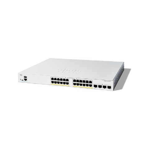 Cisco Catalyst 1300 24 - Port Gigabit PoE+ Switch + 4 x SFP | C1300 - 24FP - 4G - Network Warehouse