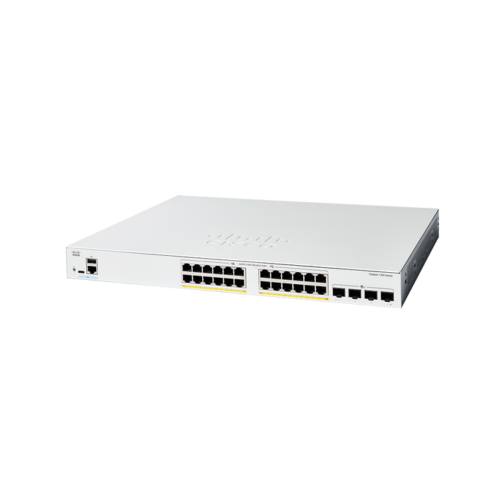 Cisco Catalyst 1300 24-Port Gig PoE+ Switch | C1300-24FP-4X – Network ...
