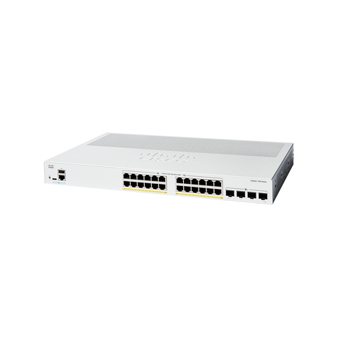 Cisco Catalyst 1300 24 - Port Gigabit PoE+ Switch + 4 x SFP+ | C1300 - 24P - 4X - Network Warehouse