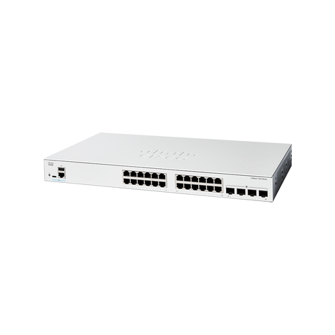 Cisco Catalyst 1300 24 - Port Gigabit Switch + 4 x SFP | C1300 - 24T - 4G - Network Warehouse