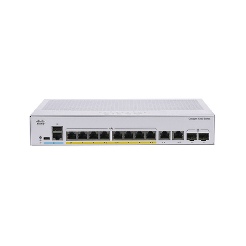 Cisco Catalyst 1300 8 - Port Multigigabit PoE+ Switch + 2x SFP+ | C1300 - 8MGP - 2X - Network Warehouse