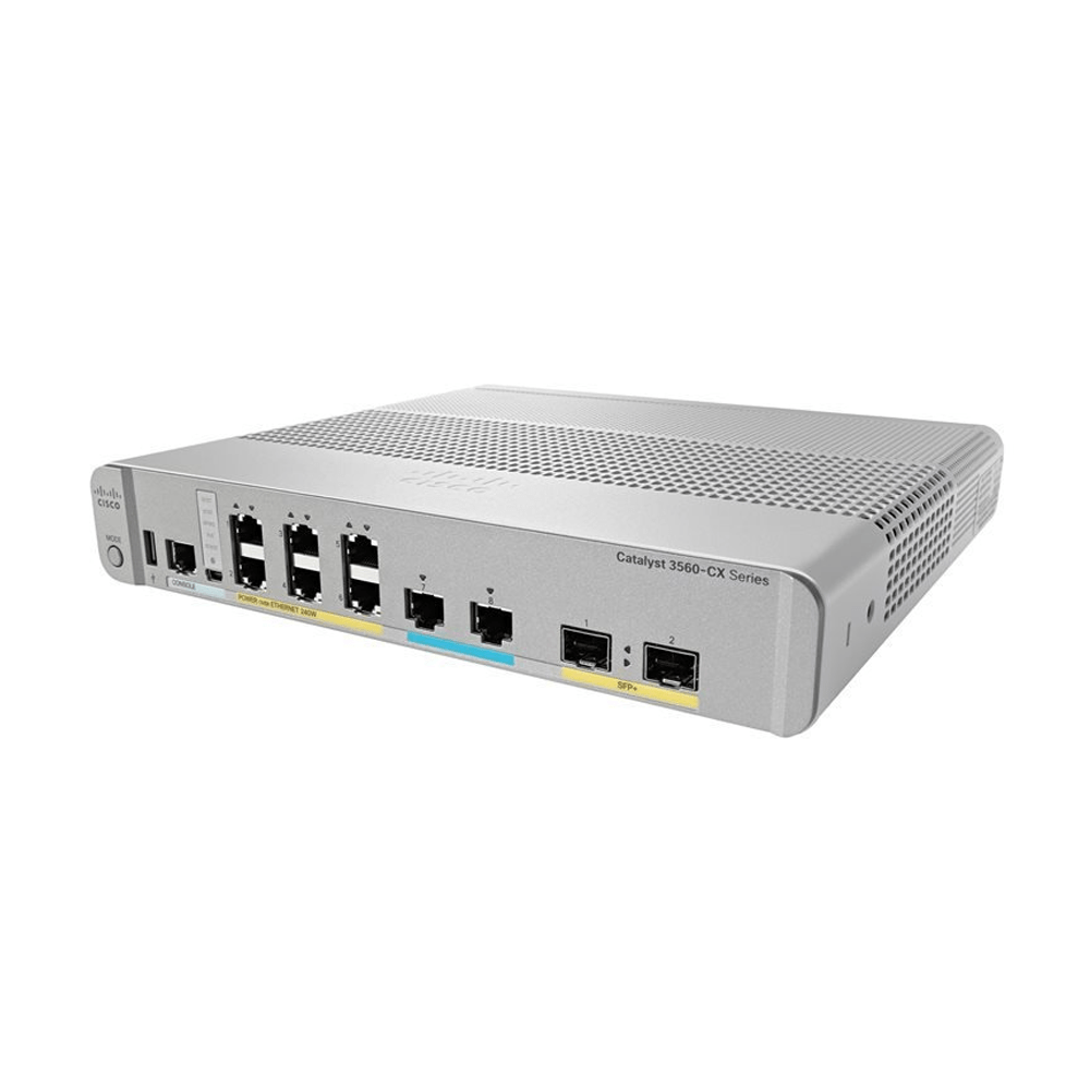 Cisco Catalyst Cisco Catalyst 3560 - CX 2 x mGig, 6 x 1G PoE Switch | WS - C3560CX - 8XPD - S - Network Warehouse