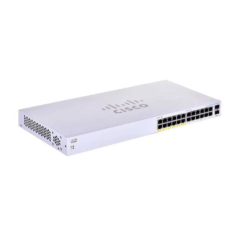 Cisco CBS110 24 - Port Unmanaged Gigabit Rackmount PoE Switch + 2 x Combo | CBS110 - 24PP - UK - Network Warehouse