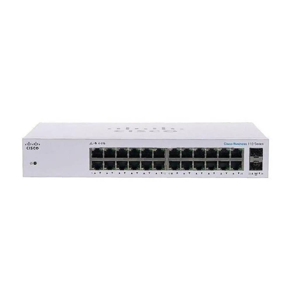 Cisco CBS110 24 - Port Unmanaged Gigabit Rackmount Switch + 2 x Combo | CBS110 - 24T - UK - Network Warehouse