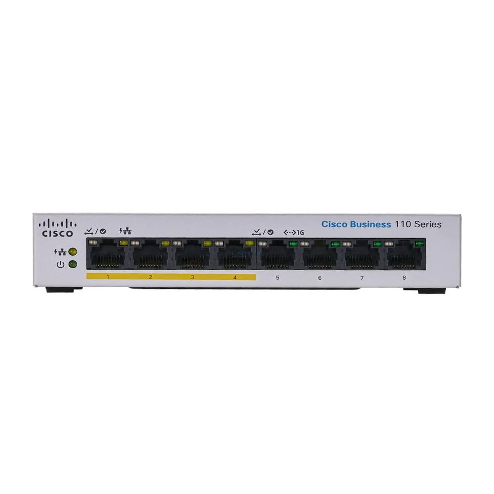 Cisco CBS110 8 - Port Unmanaged Gigabit Desktop PoE Switch | CBS110 - 8PP - D - UK - Network Warehouse