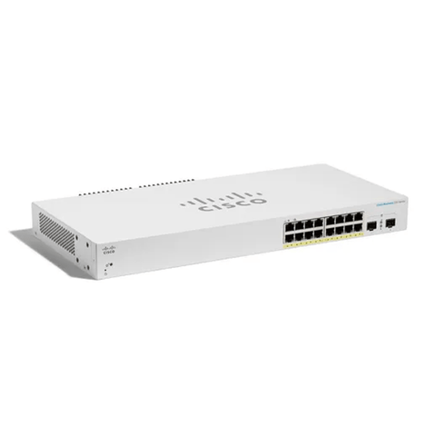 Cisco CBS220 16 - Port Smart Managed Gigabit PoE+ Switch + 2 x SFP | CBS220 - 16P - 2G - UK - Network Warehouse