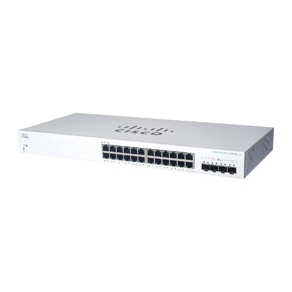 Cisco CBS220 24 - Port Smart Managed Gigabit Switch + 4 x SFP+ | CBS220 - 24T - 4X - UK - Network Warehouse