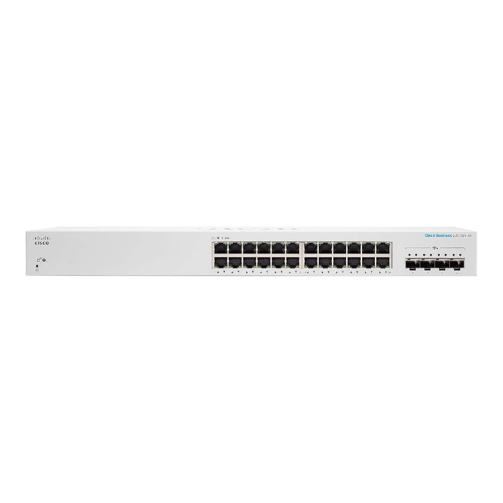 Cisco CBS220 24 - Port Smart Managed Gigabit Switch + 4 x SFP+ | CBS220 - 24T - 4X - UK - Network Warehouse