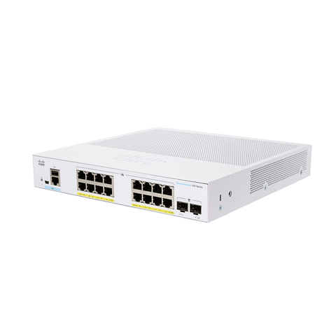 Cisco CBS250 16 - Port Smart Managed Gigabit PoE+ Switch + 2 x SFP | CBS250 - 16P - 2G - UK - Network Warehouse