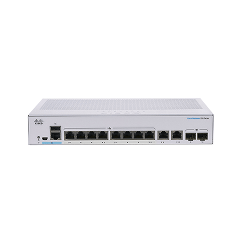 Cisco CBS250 8 - Port Smart Managed Gigabit Switch + 2 x Combo | CBS250 - 8T - E - 2G - UK - Network Warehouse