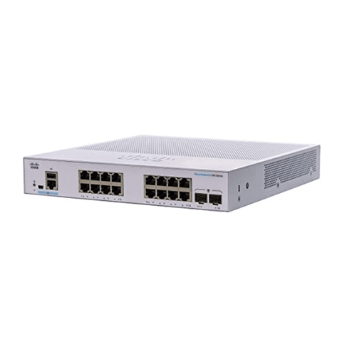 Cisco CBS350 16 - Port L3 Managed Gigabit Switch + 2 x SFP | CBS350 - 16T - 2G - UK - Network Warehouse