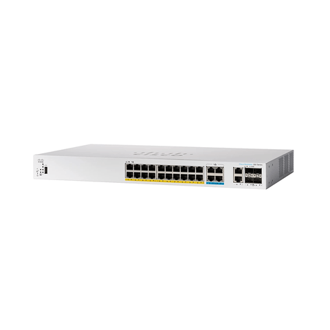 Cisco CBS350 24 - Port (20 x 1G + 4 x 2.5G PoE+) L3 Managed mGig Switch + 4 x Combo | CBS350 - 24MGP - 4X - UK - Network Warehouse