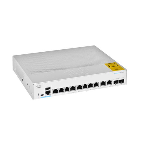 Cisco CBS350 8 - Port L3 Managed Gigabit Switch + 2 x Combo | CBS350 - 8T - E - 2G - UK - Network Warehouse