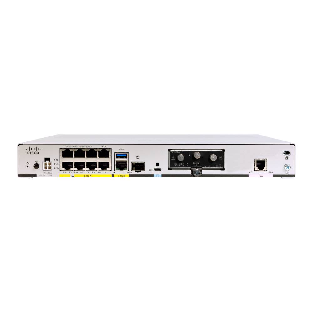Cisco ISR 1100 8P xDSL Annex M GE SFP Router Pluggable SMS/GPS | C1127 - 8PMLTEP - Network Warehouse