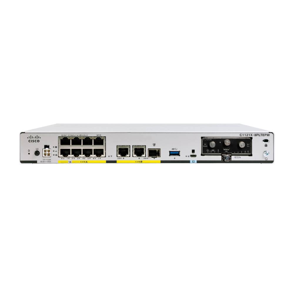 Cisco ISR 1100X 8P Dual GE SFP Router Pluggable SMS/GPS w 8G Memory | C1121X - 8PLTEP - Network Warehouse