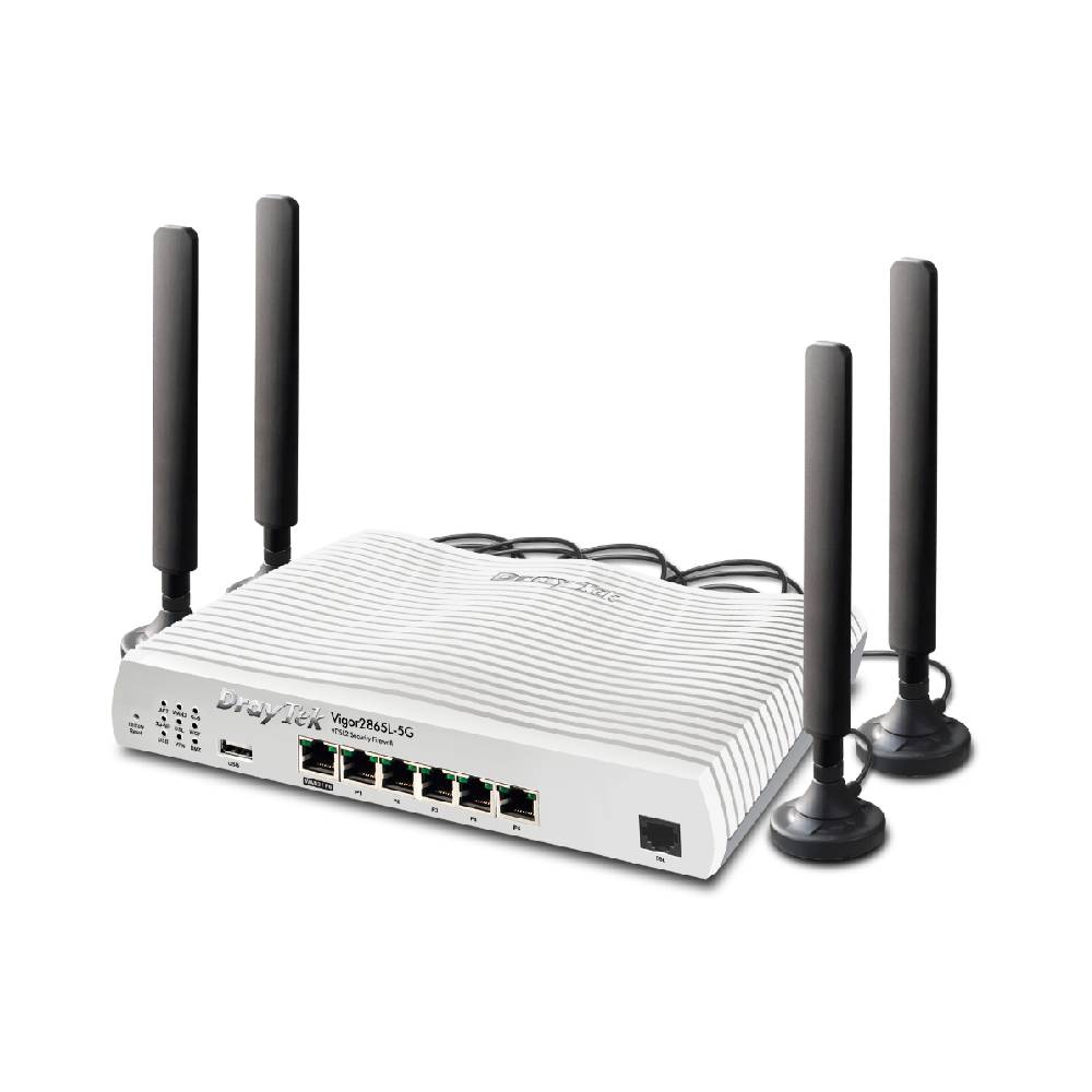 DrayTek Vigor 2865L - 5G wired VDSL router with 5G/LTE modem | V2865L - 5G - K - Network Warehouse
